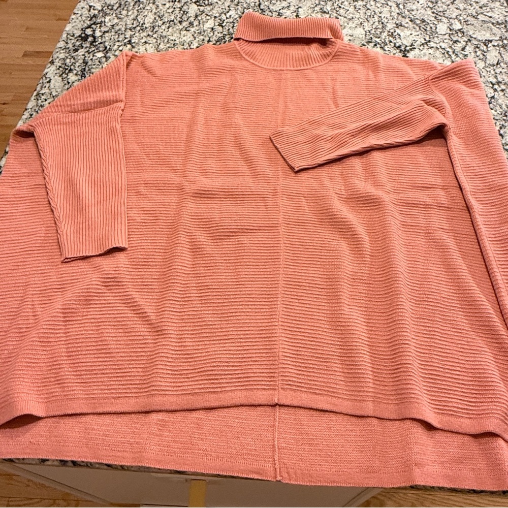 New York & Company Soft Pink Turtleneck Sweater